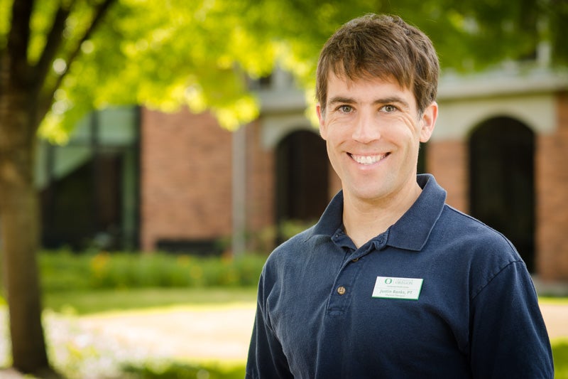 Justin Banks, PT, DPT, OCS, CSCS: Physical Therapist Photo of Justin Banks