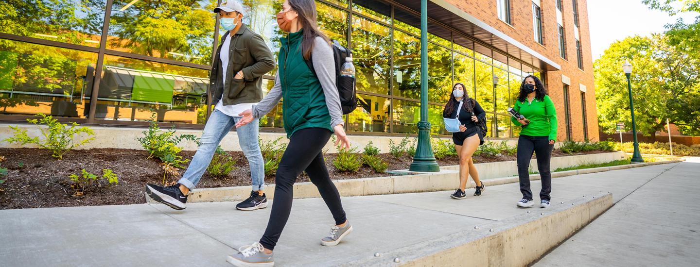 University Health Services exterior Students enter the front of UHS